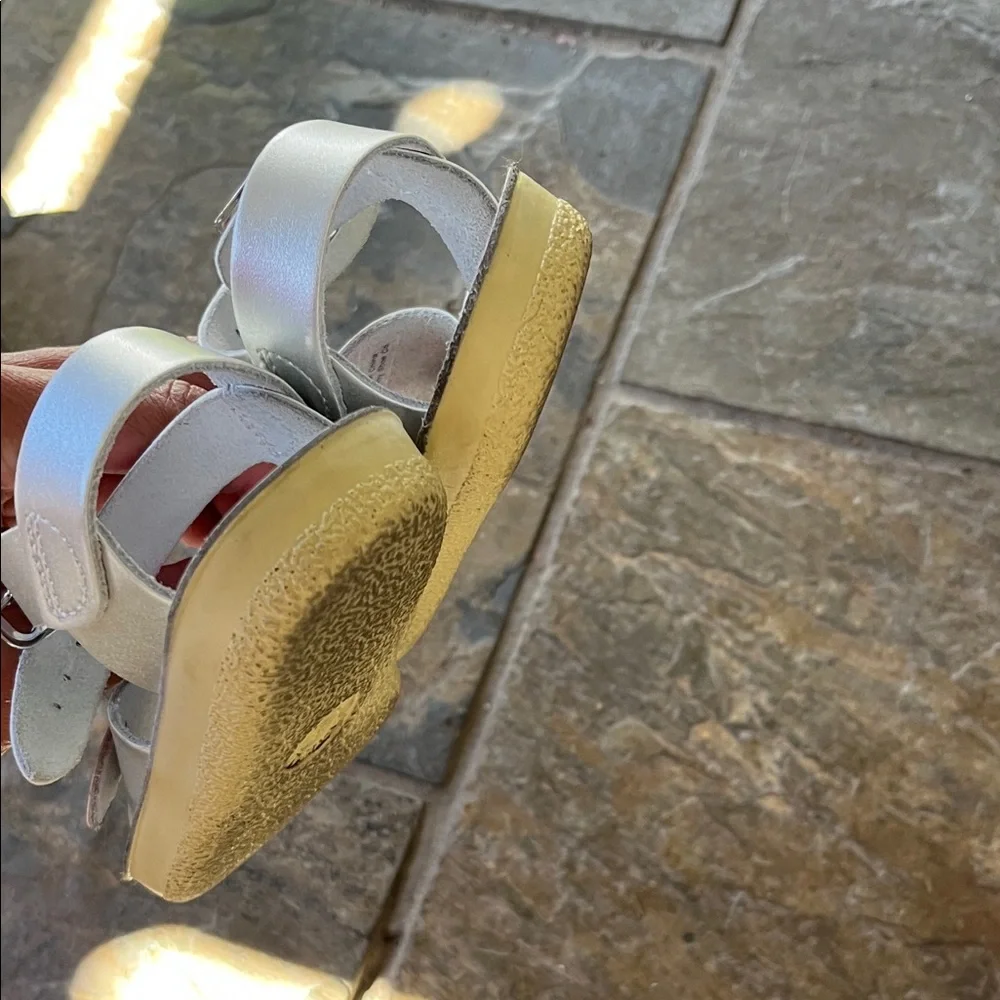 Salt Water Sandals by Hoy Kids Metallic Sandals - Picture 4 of 8
